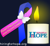 candle image and ribbon combo